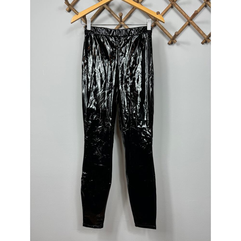 BB Dakota Black Slick To Me Vinyl Leggings Size XS - Picture 3 of 9